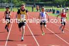 Boys Under-13s 100 metres 2023 North Eastern Track and Field Champs., Middlesbrough Sports Village, Middlesbrough. Photo: David T. Hewitson/Sports for All Pics